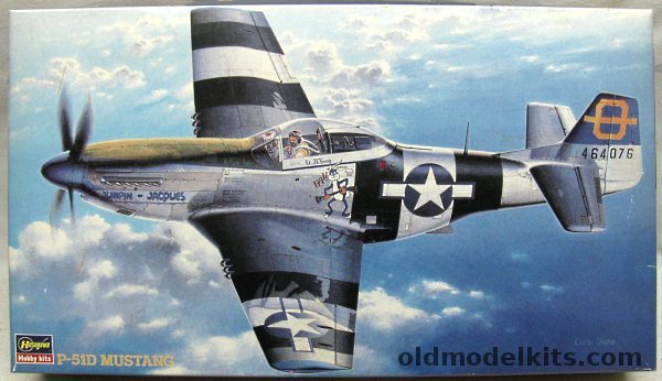 Hasegawa 1/48 P-51D Mustang - 3rd FS 3rd FG 'Jumpin' Jacques'/ 487 FS 352 FG / 353 FS 354 FG, J14 plastic model kit